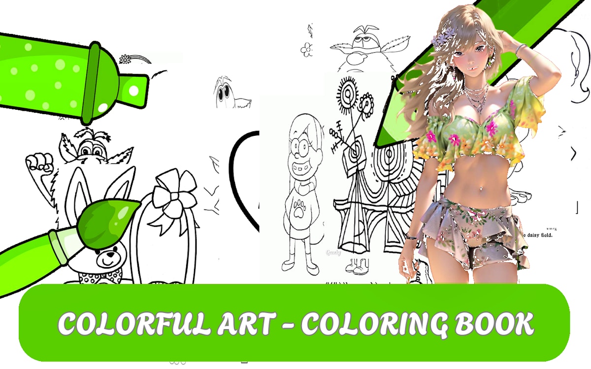 Colorful Art - Coloring Book - free online Kids game on Casivu
