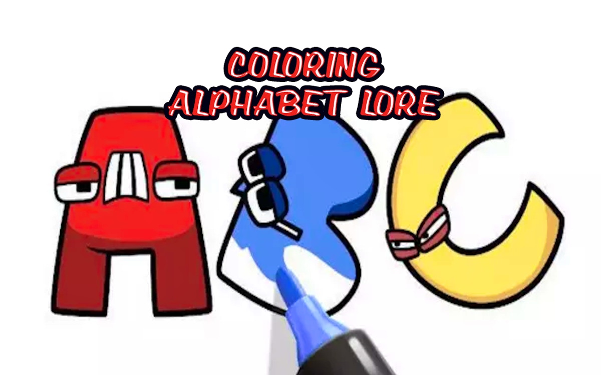 Coloring Alphabet Lore - free online Word game on Casivu