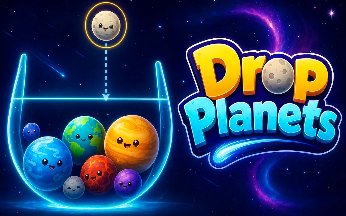 Drop Planets - free online Puzzle game on Casivu