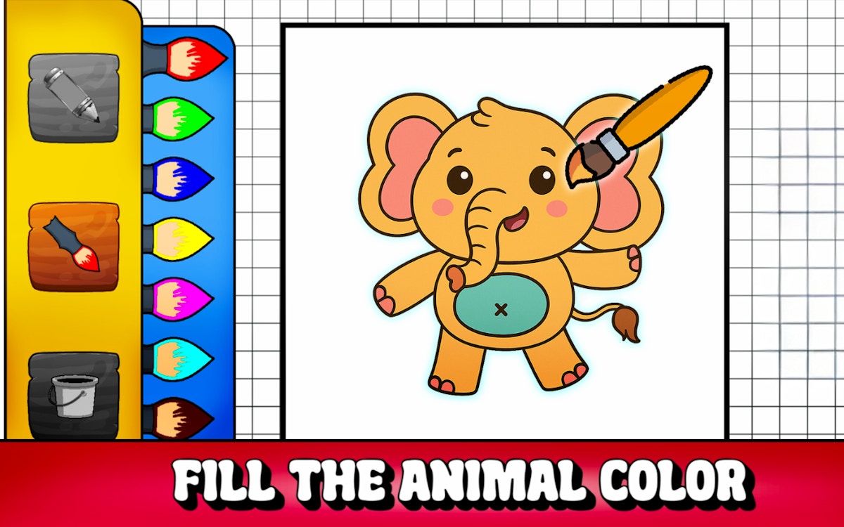 Fill The Animal Color - free online Coloring game on Casivu