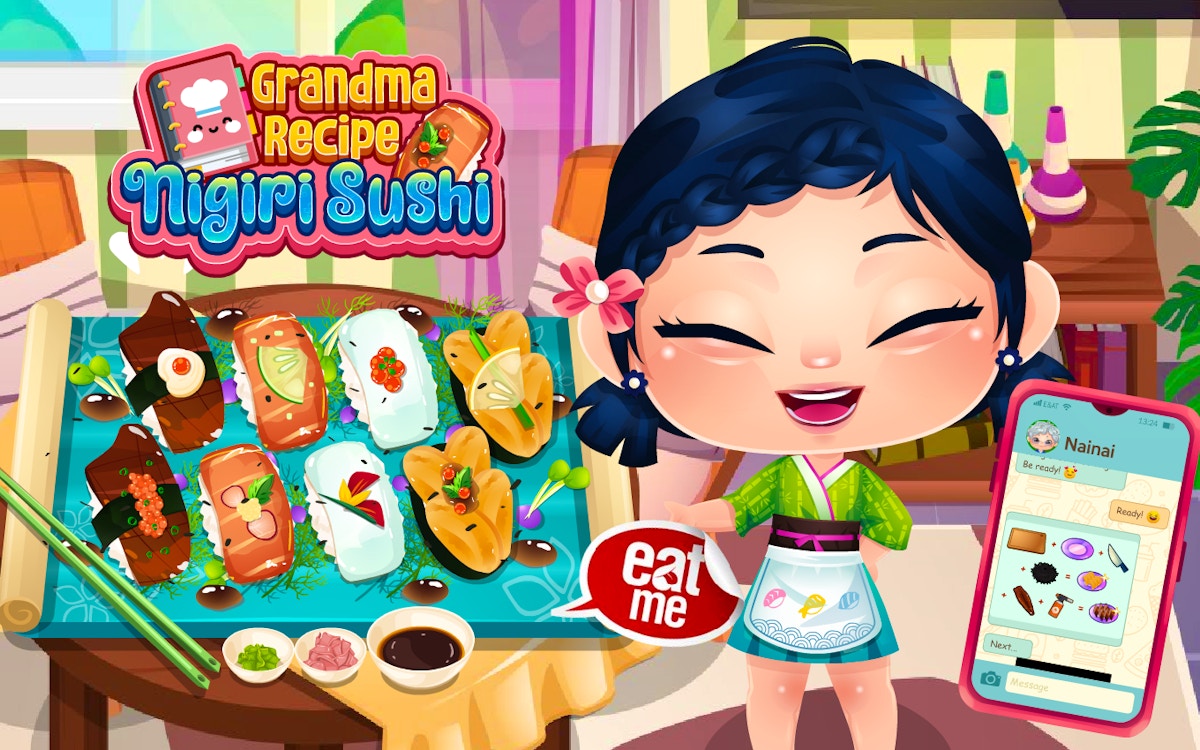 Grandma Recipe Nigiri Sushi - free online Cooking game on Casivu
