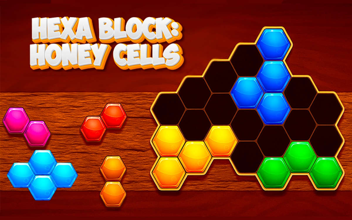 Hexa Block Honey Cells - free online Brain game on Casivu