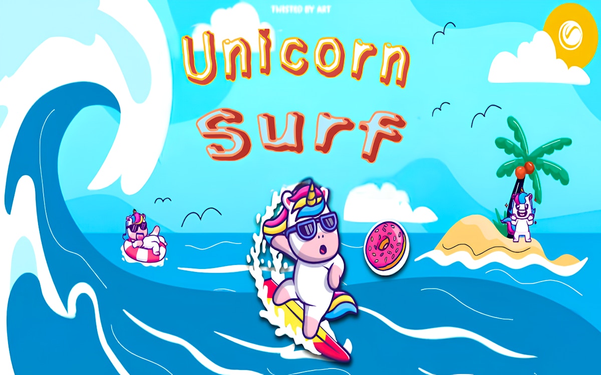 Unicorn Surf - free online Tap game on Casivu